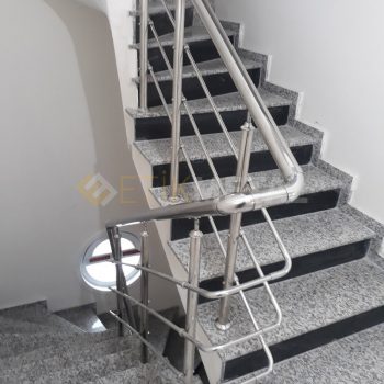 Merdiven Küpeştesi Krom Çelik 2